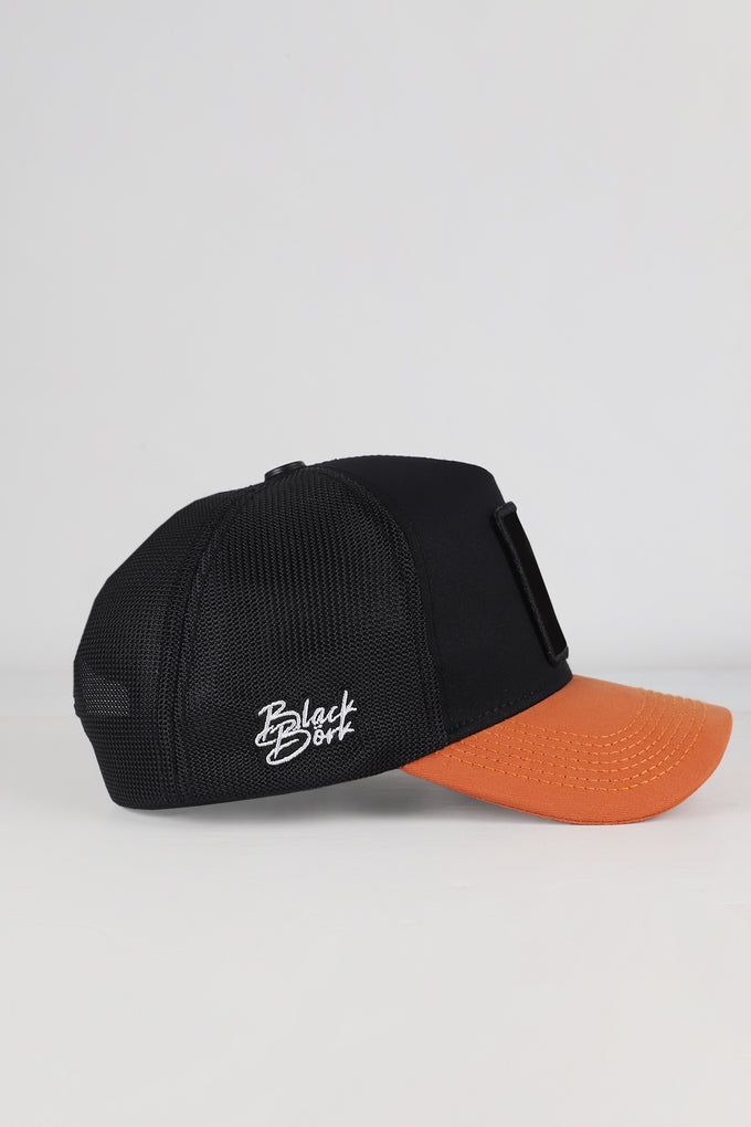 Wolf Logo Tile-Black Trucker Cap