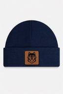 Navy Blue Beret with Wolf Logo