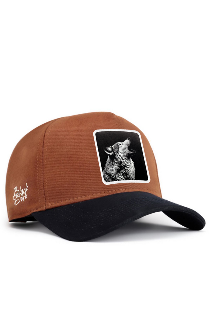 Kurt Logolu Lacivert-Camel Beyzbol Premium Şapka