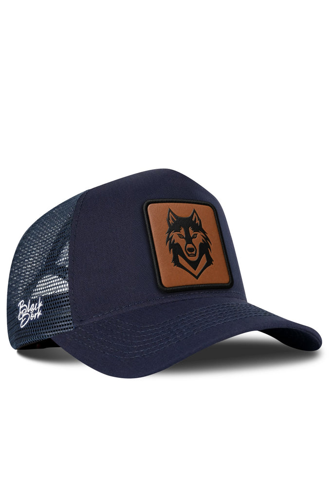 Kurt Logolu Lacivert Trucker Şapka