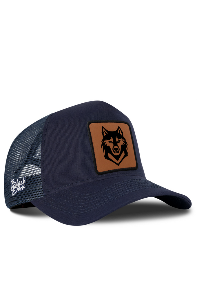 Kurt Logolu Lacivert Trucker Şapka