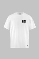 Kurt Logolu Oversize M-L B-Shirt Beyaz