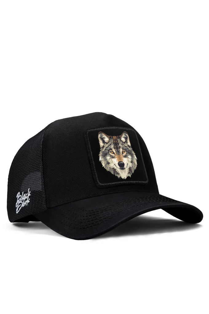 kurt-logolu-siyah-trucker-sapka-3028 - BlackBörk TR