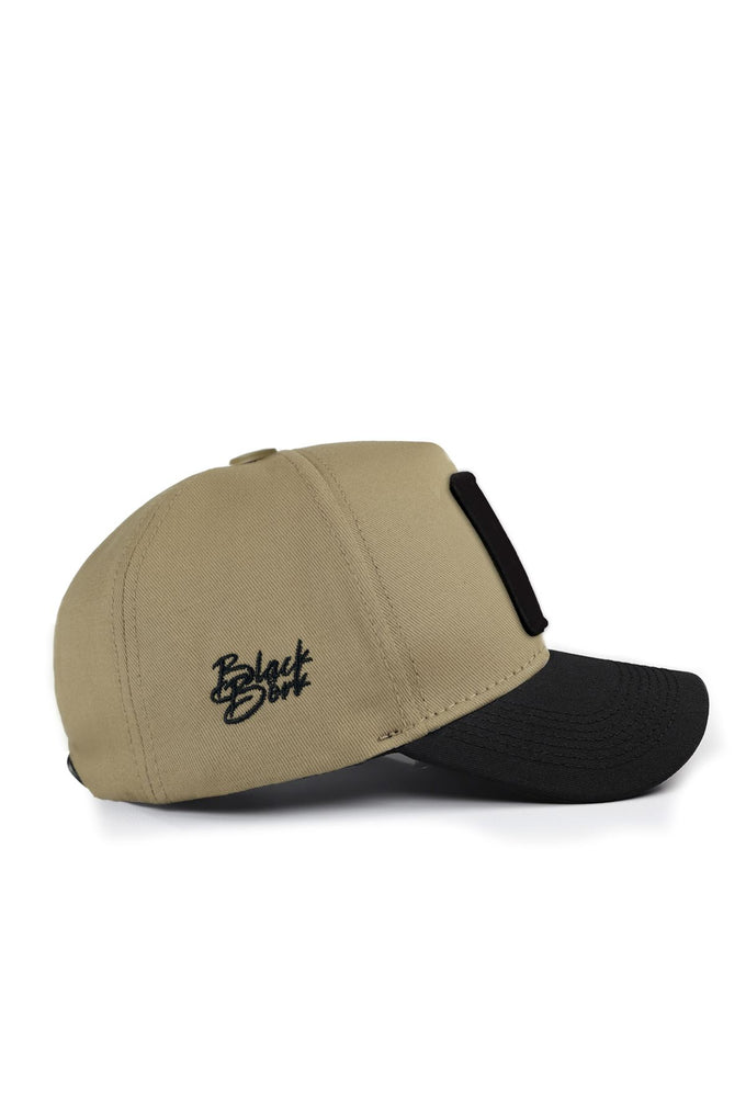 Black-Mink Baseball Cap with Wolf Logo