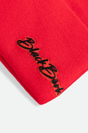 Red Beanie with Skull Logo