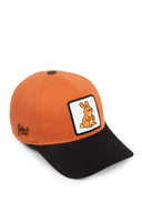 Küs Tavşan Logolu Six Siyah-Kiremit Şapka