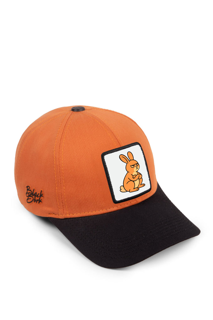 kus-tavsan-logolu-six-siyah-kiremit-sapka-4124 - BlackBörk TR