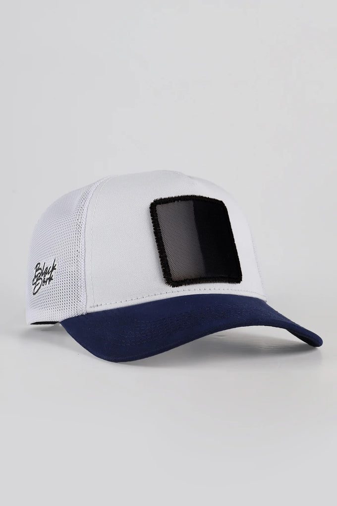 lacivert-beyaz-trucker-sapka-5129 - BlackBörk TR