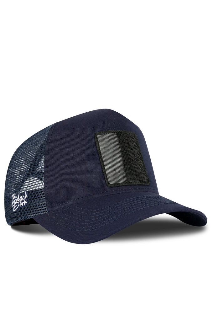 lacivert-trucker-sapka-6315 - BlackBörk TR