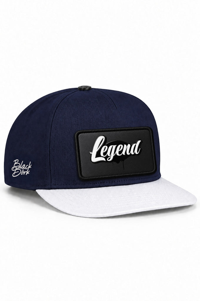 Legend Logolu Beyaz-Lacivert Hip Hop Şapka