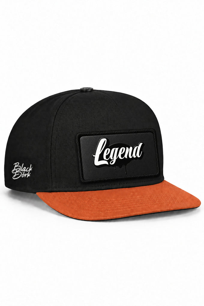 Legend Logolu Kiremit-Siyah Hip Hop Şapka