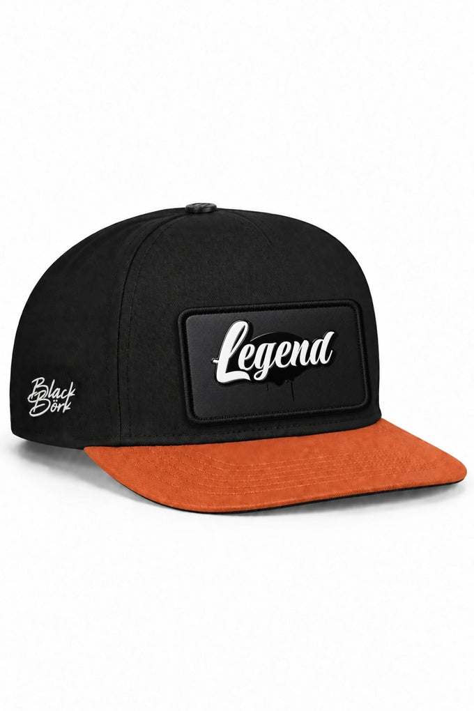 Legend Logolu Kiremit-Siyah Hip Hop Şapka