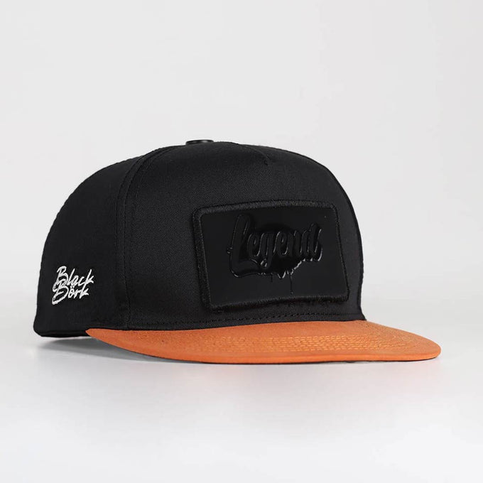 legend-logolu-kiremit-siyah-hip-hop-sapka-3546 - BlackBörk TR