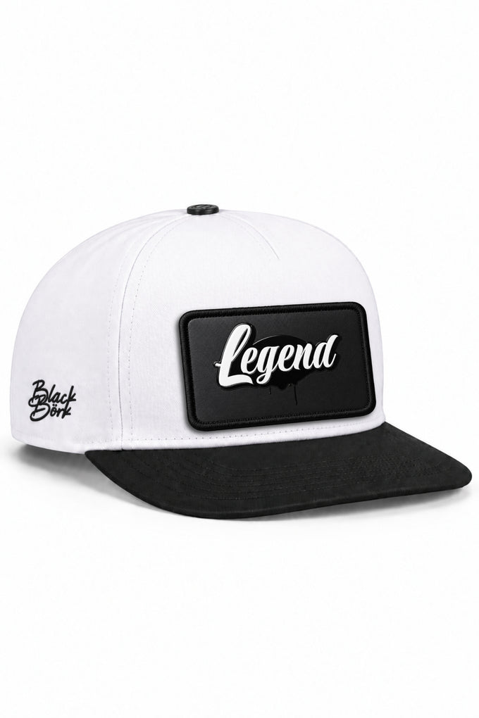 Legend Logolu Siyah-Beyaz Hip Hop Şapka