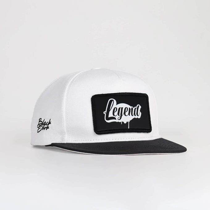 legend-logolu-siyah-beyaz-hip-hop-sapka-3588 - BlackBörk TR