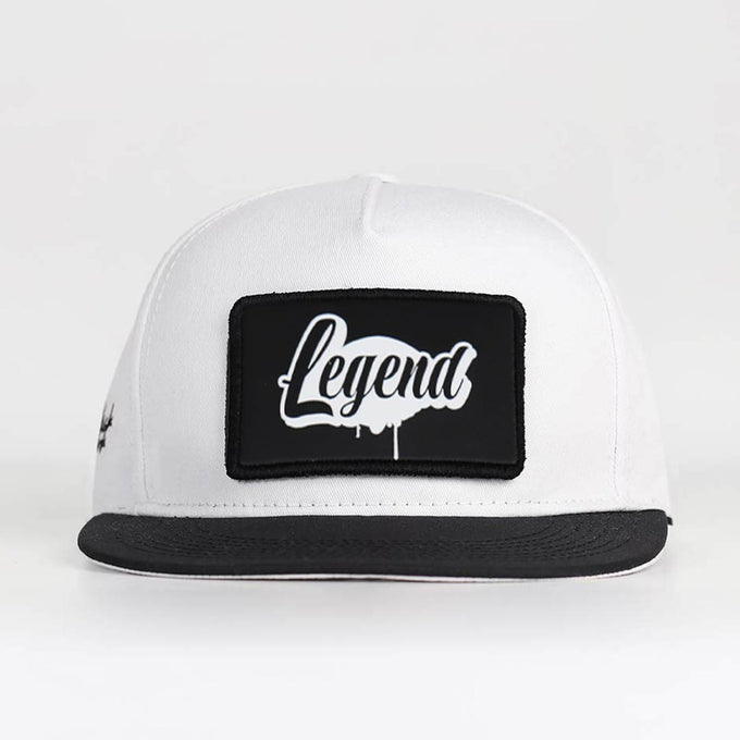 legend-logolu-siyah-beyaz-hip-hop-sapka-3589 - BlackBörk TR