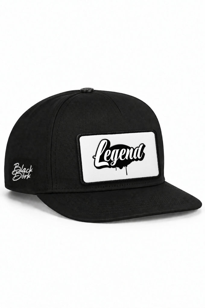 Legend Logolu Siyah Hip Hop Şapka