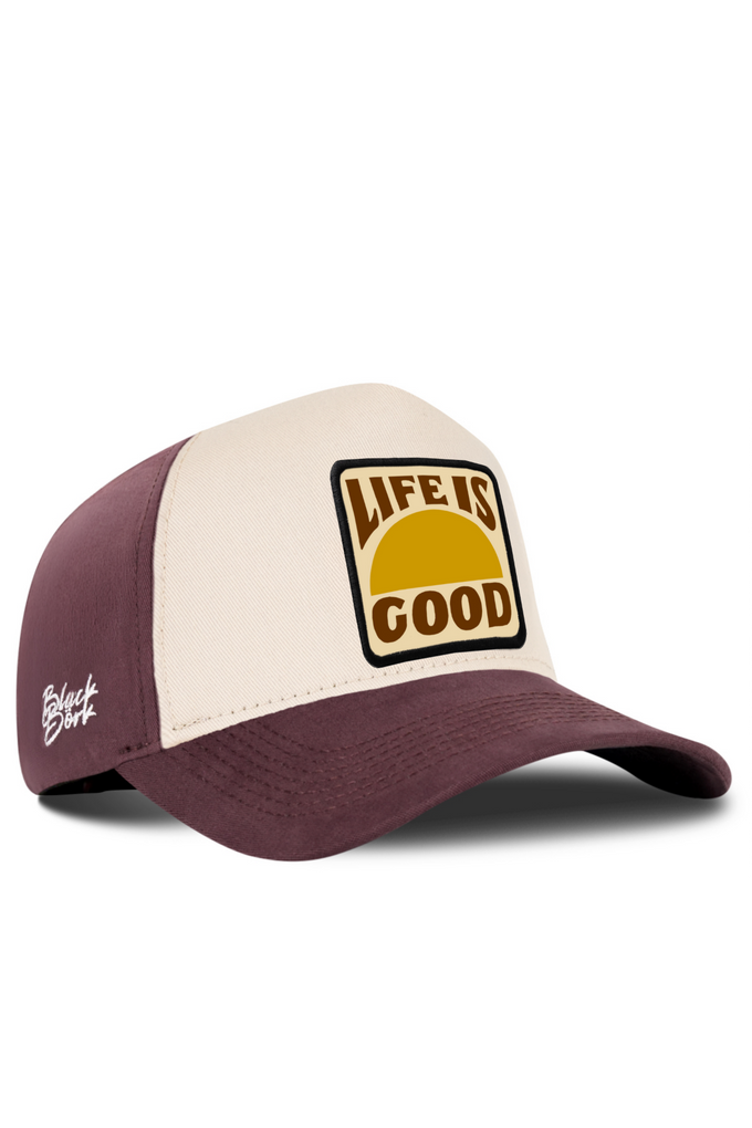 Life Is Good Logo Coffee-Beige Baseball Cap