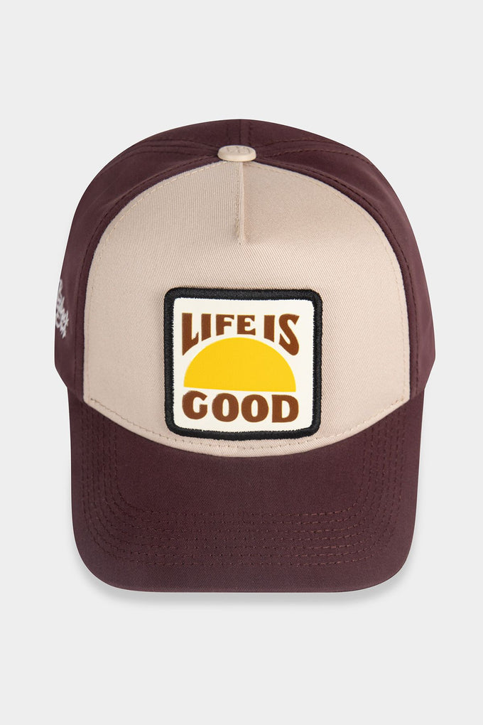life-is-good-logolu-kahve-bej-beyzbol-sapka-741 - BlackBörk TR