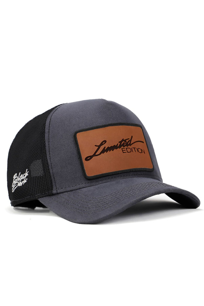 limited-edition-logolu-antrasit-siyah-trucker-sapka-2887 - BlackBörk TR