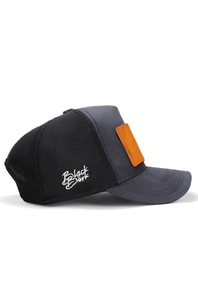 limited-edition-logolu-antrasit-siyah-trucker-sapka-2888 - BlackBörk TR