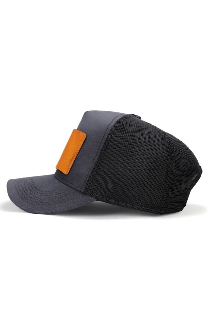 limited-edition-logolu-antrasit-siyah-trucker-sapka-2890 - BlackBörk TR