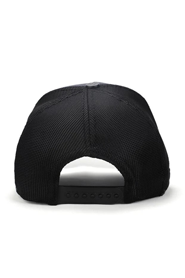 limited-edition-logolu-antrasit-siyah-trucker-sapka-3884 - BlackBörk TR
