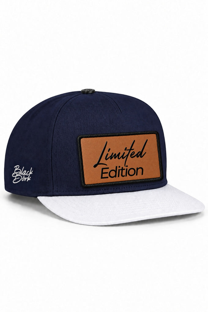 Limited Edition Logolu Beyaz-Lacivert Hip Hop Şapka