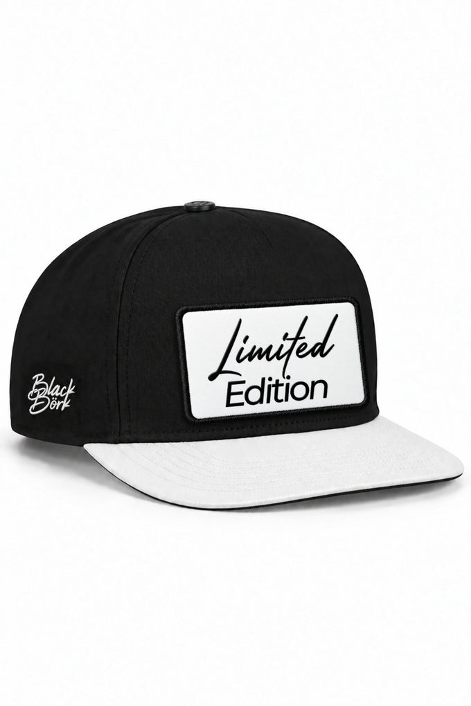 Limited Edition Logolu Beyaz-Siyah Hip Hop Şapka