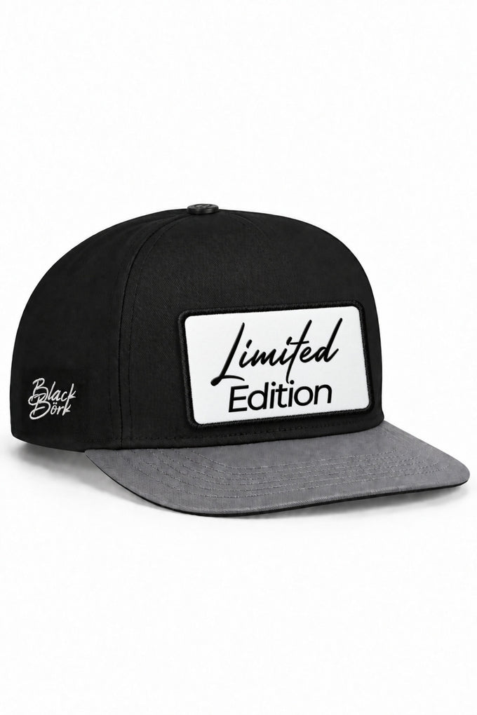 Limited Edition Logolu Gri-Siyah Hip Hop Şapka
