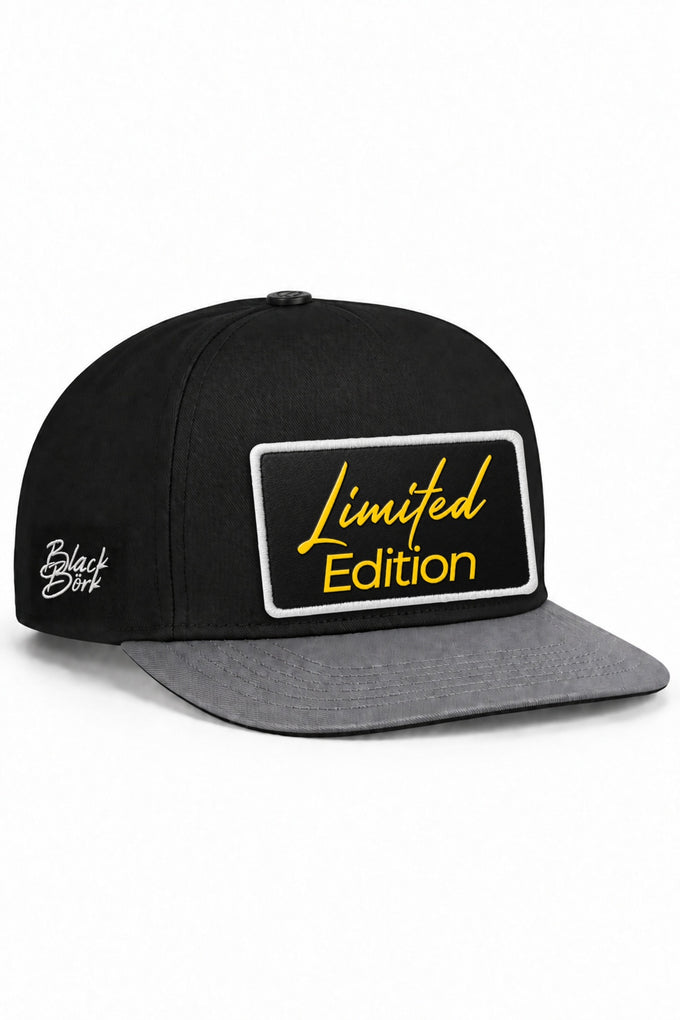 Limited Edition Logolu Gri-Siyah Hip Hop Şapka