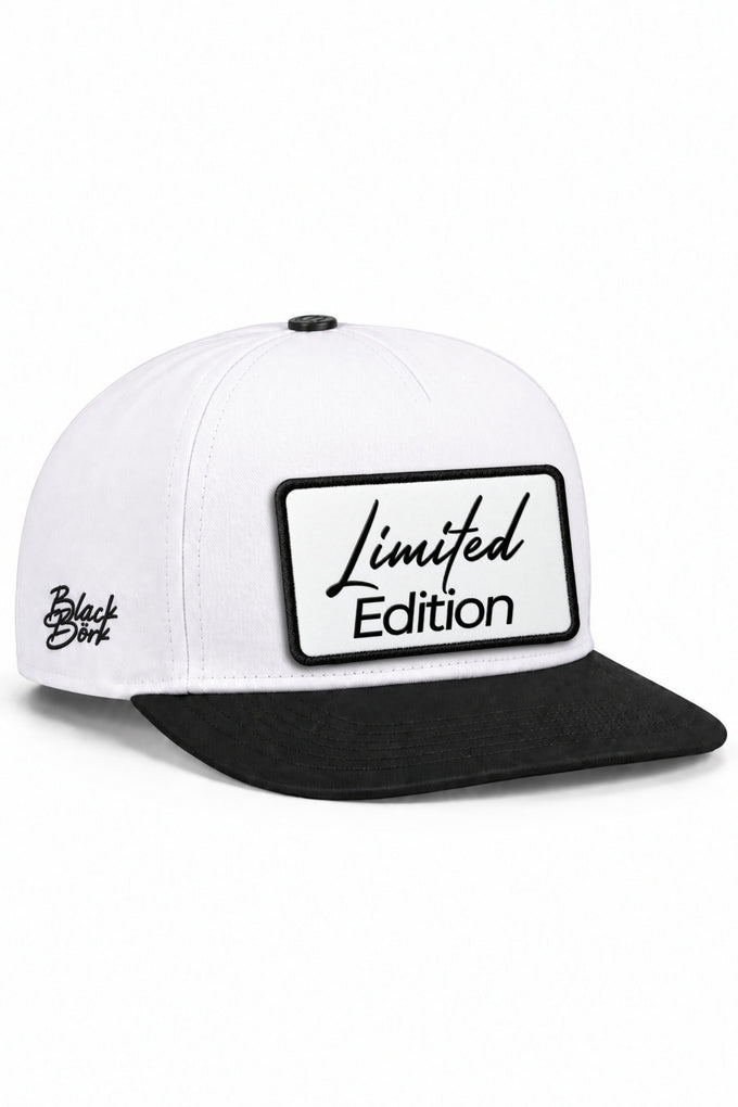 Limited Edition Logolu Siyah-Beyaz Hip Hop Şapka
