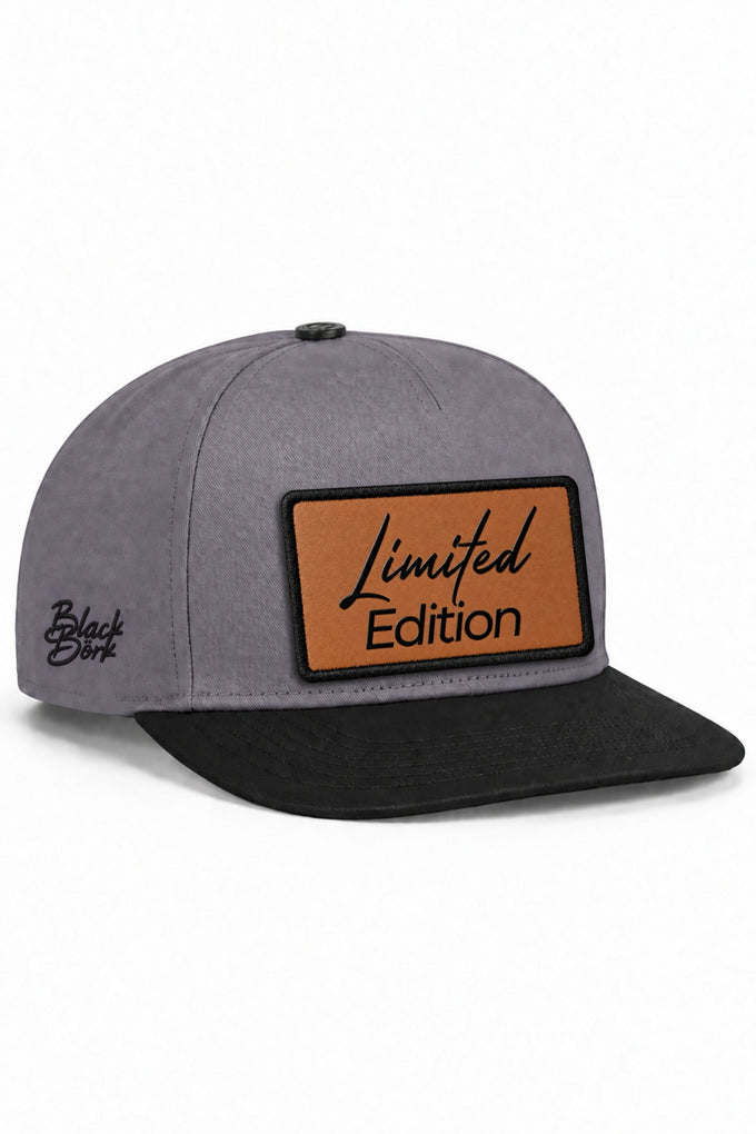 Limited Edition Logolu Siyah-Gri Hip Hop Şapka