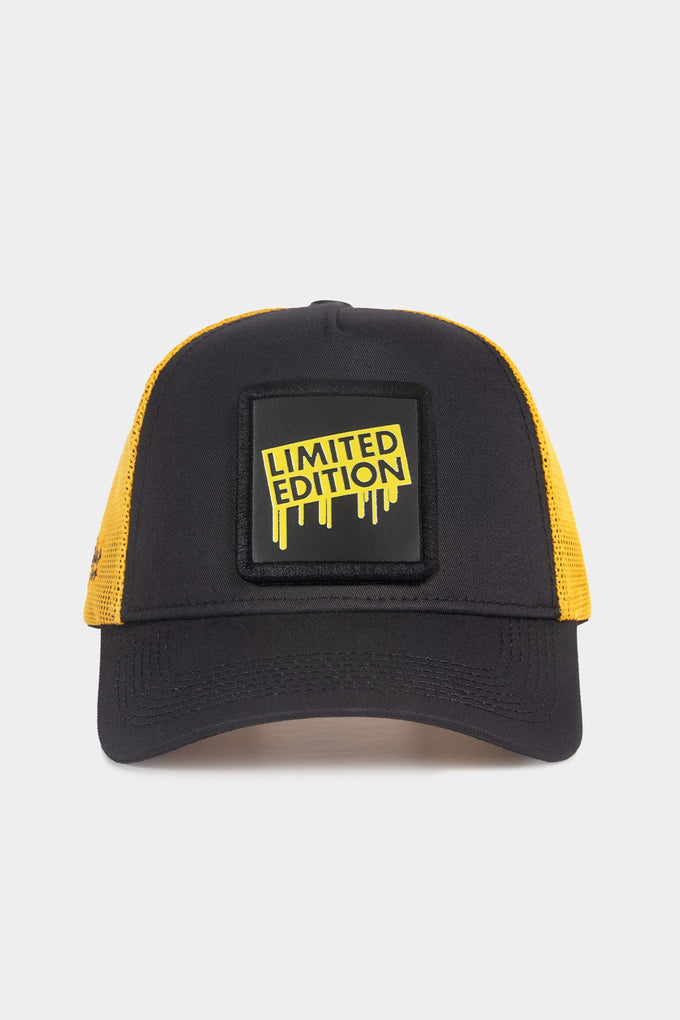 limited-edition-logolu-siyah-sari-trucker-sapka-2086 - BlackBörk TR