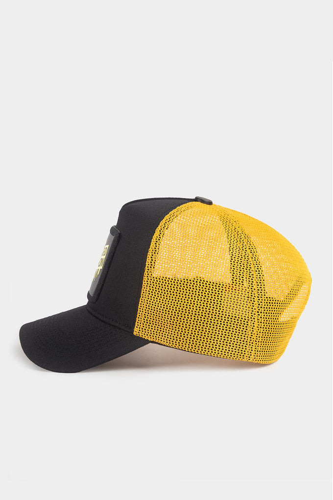 limited-edition-logolu-siyah-sari-trucker-sapka-2089 - BlackBörk TR