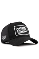 Limited Edition Logolu Siyah Trucker Şapka