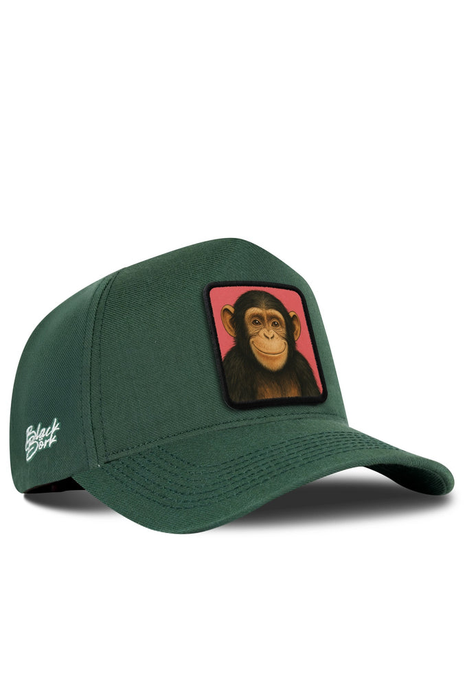 Maymun Logolu Cordura Petrol Yeşili Beyzbol Şapka