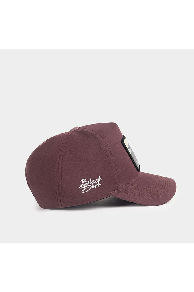 Brown Baseball Cap with Monkey Logo