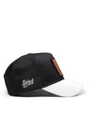 Mountains Logolu Beyaz-Siyah Trucker Şapka