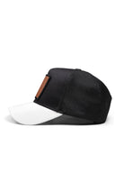 Mountains Logolu Beyaz-Siyah Trucker Şapka