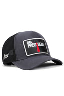 Mr President Logolu Antrasit-Siyah Trucker Şapka