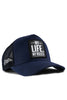 My Life My Rules Logolu Lacivert Trucker Şapka