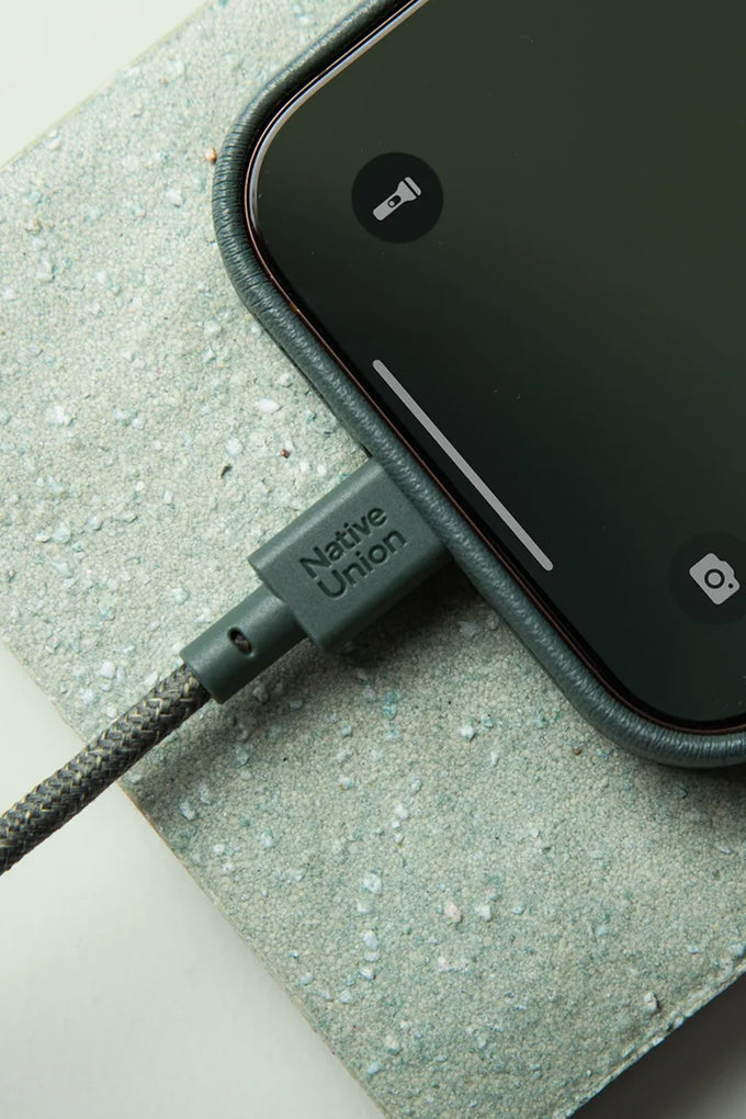 Native Union BELT CABLE-TYPE-C-C SLATE GREEN 1.2M Şarj Kablosu