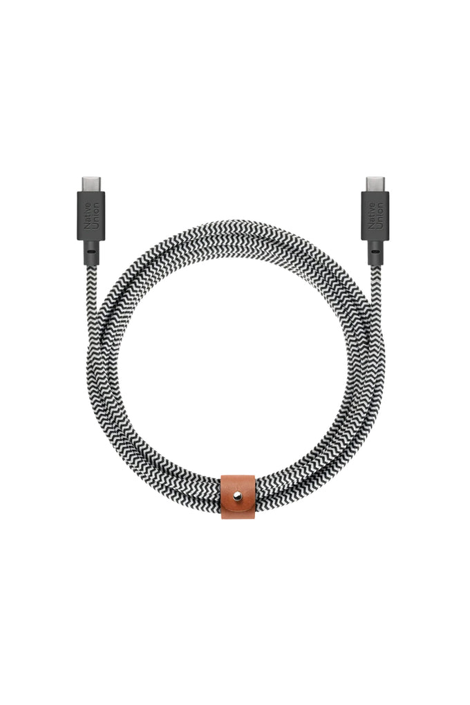 Native Union BELT CABLE XL C TO C ZEBRA 3M Şarj Kablosu