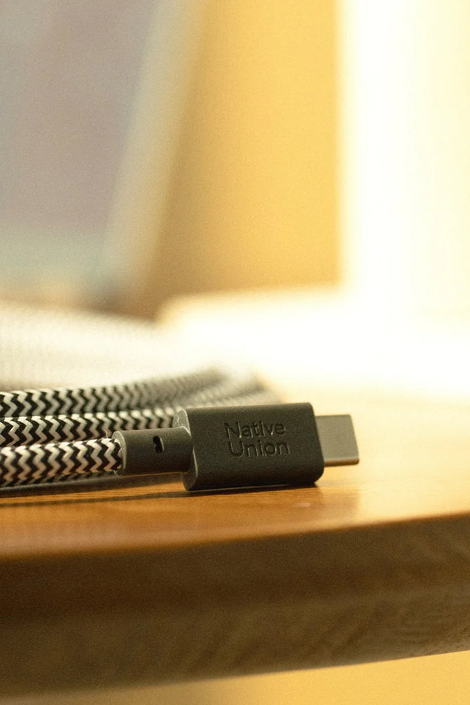 Native Union BELT CABLE XL C TO C ZEBRA 3M Şarj Kablosu