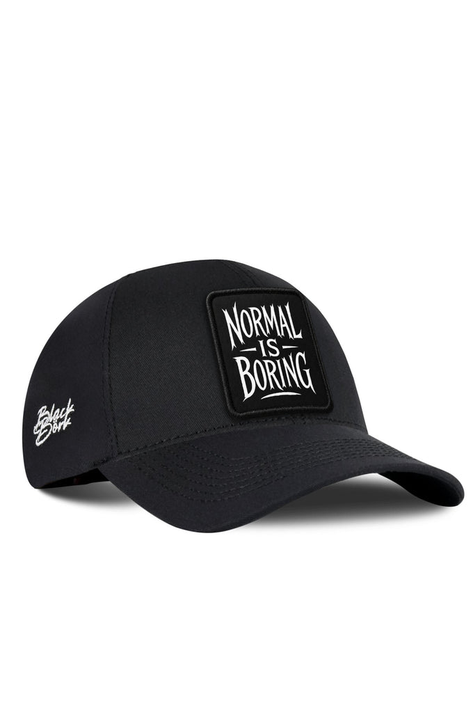 Normal is Boring Logolu Siyah Six Beyzbol Şapka