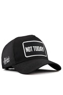 Black Trucker Hat with Not Today Logo