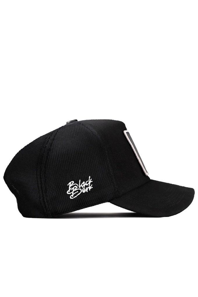 not-today-logolu-siyah-trucker-sapka-2933 - BlackBörk TR