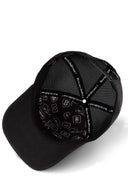 Not Today Logolu Siyah Trucker Şapka
