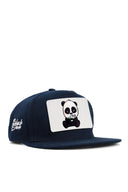 Panda Logolu Hip Hop Lacivert Çocuk Şapka